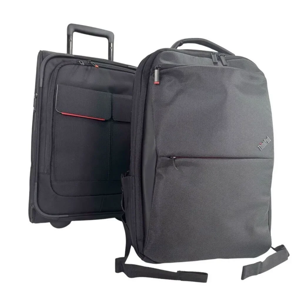Lenovo Thinkpad Professional Backpack & Wheeled Carry-on Bag Set NWOT